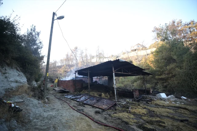 Çanakkale'deki Yangın Söndürme Çalışmaları Aralıksız Devam Ediyor