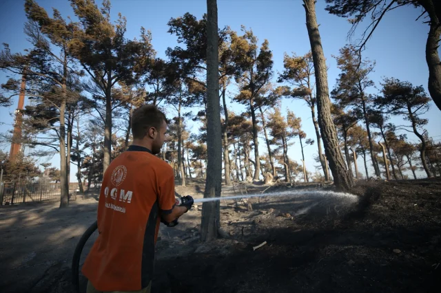 Çanakkale'deki Yangın Söndürme Çalışmaları Aralıksız Devam Ediyor