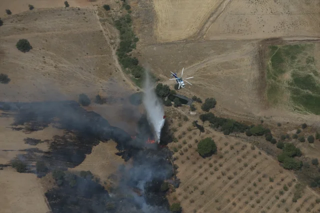 Çanakkale'deki Yangın Hızla Kontrol Altına Alındı