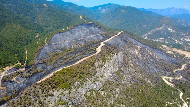 Karabük'teki Büyük Orman Yangını Kontrol Altında: Havadan İl...