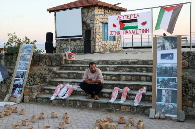 Yunanistan Genelinde Filistin'e Destek Gösterileri Düzenledi