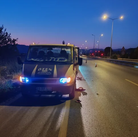 Çine'de Motosiklet Kazası Genç Sürücünün Hayatına Mal Oldu