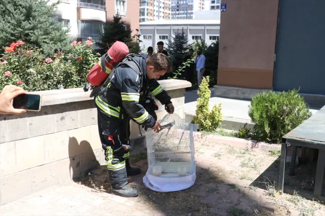 Kayseri'de 14 Katlı Apartmanda Yangın Paniği