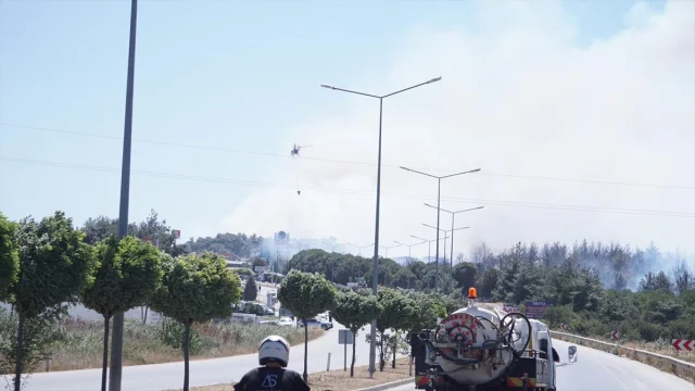 Çanakkale'deki Orman Yangını Kontrol Altına Alınmaya Çalışılıyor