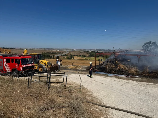 Çatalca'da İki Ayrı Noktada Yangın Panik Yarattı