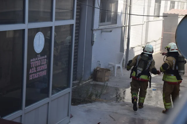 Manisa'da 112 Acil Servis İstasyonunda Korkutan Yangın Söndürüldü