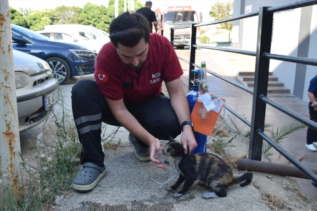 Manisa'da 112 Acil Servis İstasyonunda Korkutan Yangın Söndürüldü