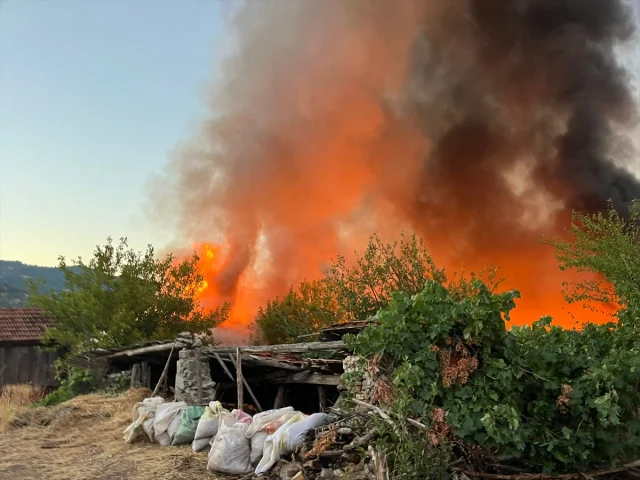 Balıkesir Bigadiç Mahallesi'nde Büyük Yangın 15 Evi Yok Etti