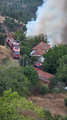 Balıkesir Bigadiç Mahallesi'nde Büyük Yangın 15 Evi Yok Etti