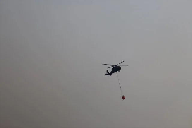 Arnavutluk'ta Orman Yangınlarına Karşı Yoğun Mücadele