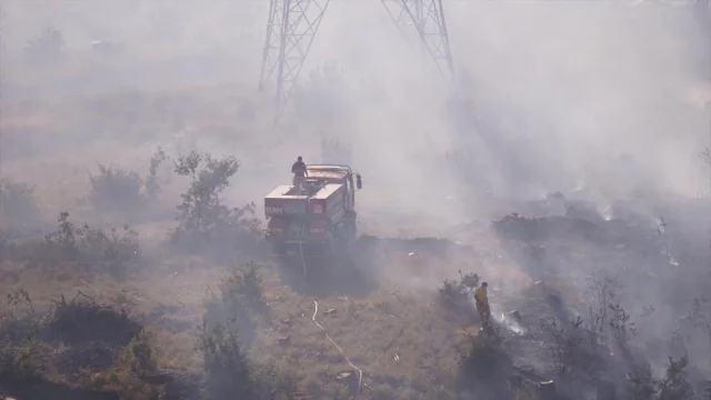 Çanakkale'de Orman Yangınına Yoğun Müdahale Sürüyor