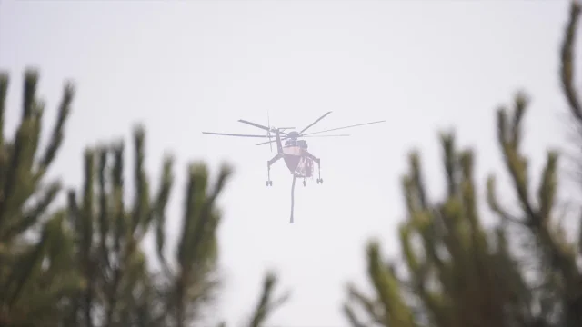 Çanakkale'de Orman Yangınına Yoğun Müdahale Sürüyor