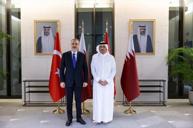 Bakan Fidan ve mevkidaşı Al Sani Doha'da önemli görüşmeler y...
