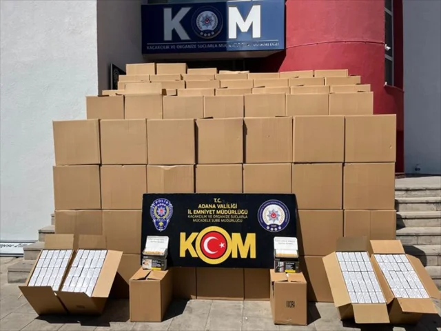 Adana'da Dev Operasyon: Milyonlarca Kaçak Makaron Ele Geçiri...