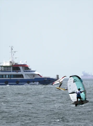 İstanbul'da Rüzgarın Efendileri Audi Wingfoil Racing Dünya Kupası'nda Yarışıyor