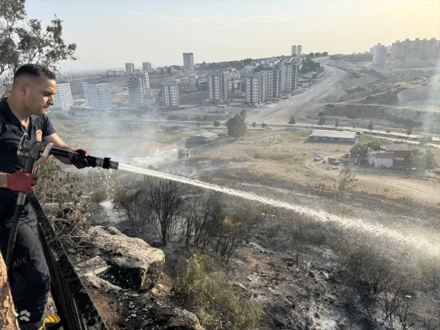Adana'da Ağaçlık Alanda Çıkan Yangın Korkuttu