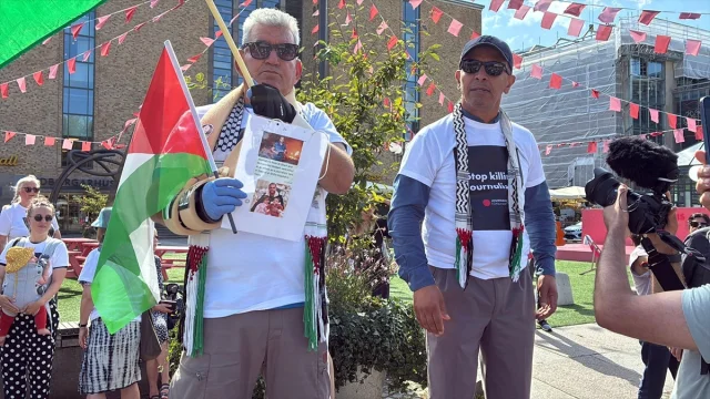 Stockholm'de İsrail'e Tepkiler Yükseliyor: Gazeteciler Gazze'deki Ölümleri Protesto Etti