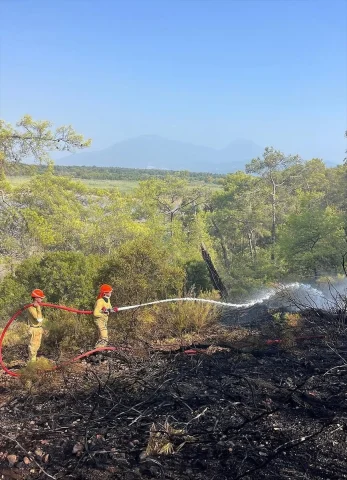Fethiye'de Orman Yangını Söndürüldü Yereller Rahat Bir Nefes Aldı