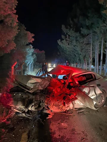 Söke'de Feci Kaza: Kontrolden Çıkan Araç Ağaca Çarptı