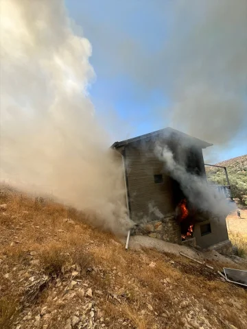 Bodrum'da Korkutan Yangın Hızla Kontrol Altına Alındı