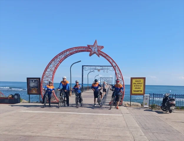 Samsun'da Bisiklet Severler Heyecan Verici Bir Tura İmza Attı