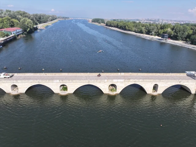 Genç Kürekçiler Türkiye Şampiyonası İçin Meriç Nehri'nde Haz...