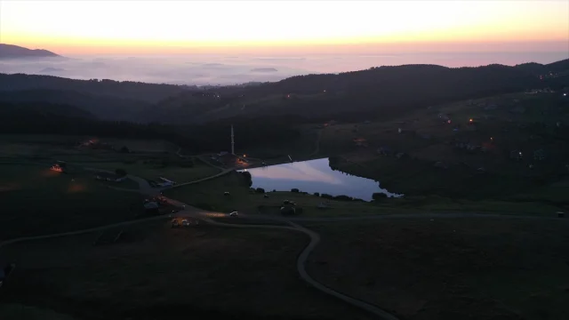 Hırsafa Yaylası'nda Gün Batımının Büyülü Etkisi