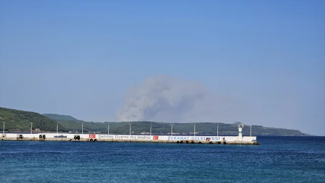 Çanakkale Gelibolu'da Alevlerle Zorlu Mücadele: Uçak ve Heli...