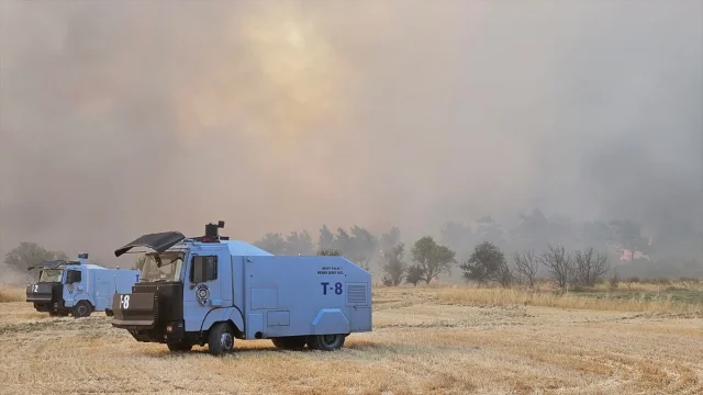 Çanakkale'de Orman Yangını Herkesi Harekete Geçirdi