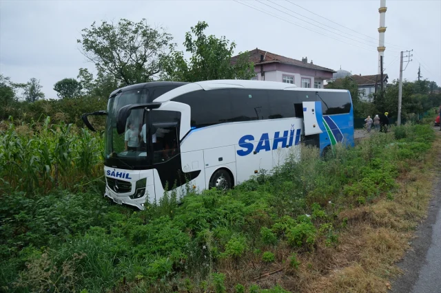 Samsun'da Korkunç Kaza Yolcu Otobüsü Dehşet Saçtı