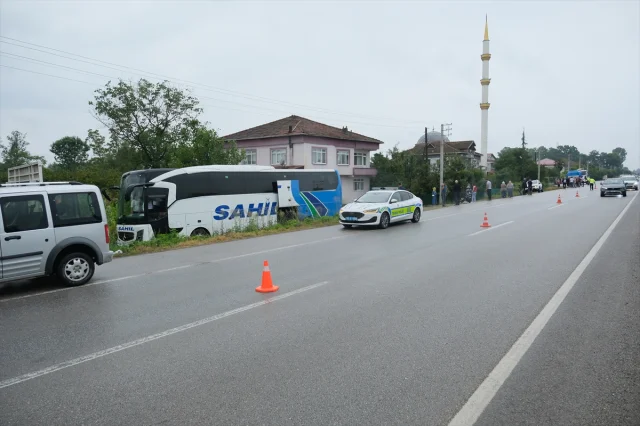 Samsun'da Korkunç Kaza Yolcu Otobüsü Dehşet Saçtı