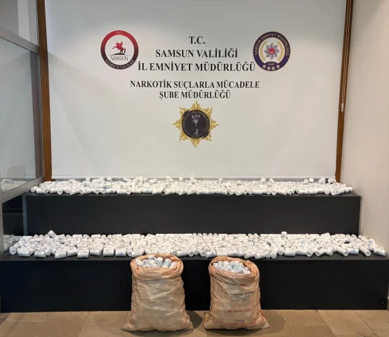 Samsun’da Şok Baskın: Ahırda Saklanan Devasa Sentetik Hap Ele Geçirildi