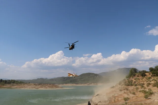 Burdur'da Kaza Kırıma Uğrayan Uçak Kurtarma Operasyonu