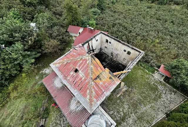 Ordu'da Tarihi Cami Yangının Kurbanı Oldu