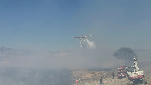 Çanakkale'de Ani Yangın: Ekipler Zamanla Yarışıyor