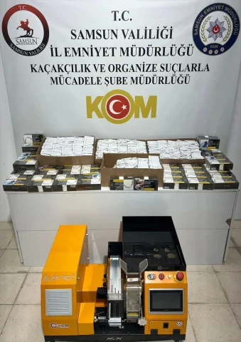 Samsun'da Dev Kaçakçılık Operasyonu Makaronlar Yakalandı