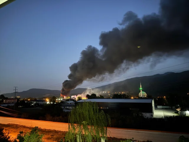 Sakarya'da Boyanede Çıkan Yangın Korkuttu: Müdahale Sürüyor