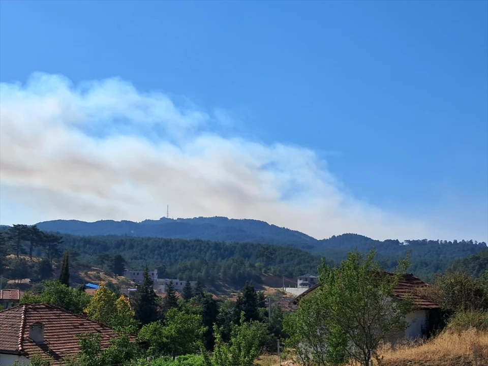 Denizli'de Orman Yangını Hız Kesmeden Devam Ediyor