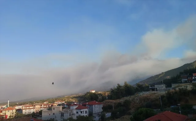 Denizli'deki Orman Yangını Kontrol Altına Alınmaya Çalışılıyor