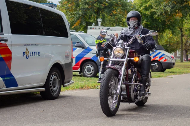 Lahey’de Motosikletliler Filistin İçin Sokağa Çıktı