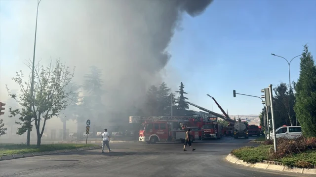 Kayseri'de Fabrikada Çıkan Yangın Panik Yarattı