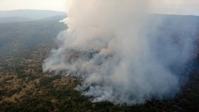 Kastamonu'da Başlayan Yangın Tehlikeyi Artırıyor
