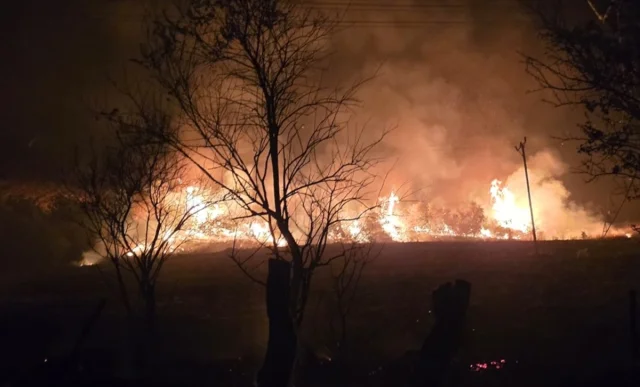 Elazığ'da Büyük Yangın Tehlikesi! Müdahale Sürüyor