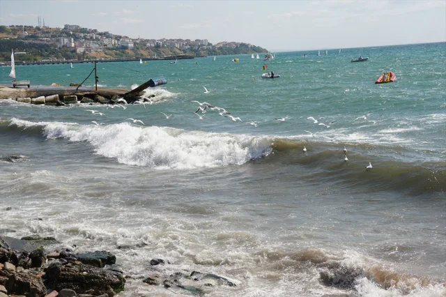 Tekirdağ'da Poyraz Deniz Taşımacılığını Alt Üst Etti