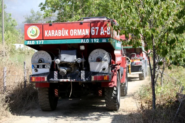 Karabük'te Korkutan Yangın
