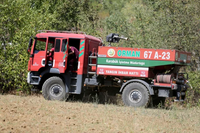 Karabük'te Korkutan Yangın