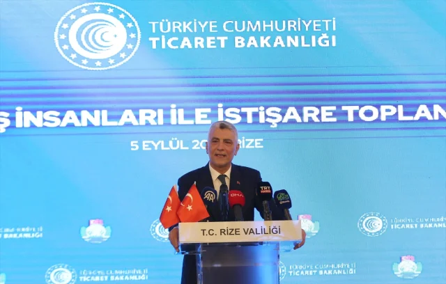 Ticaret Bakanı Bolat Rize'de Önemli Mesajlar Verdi