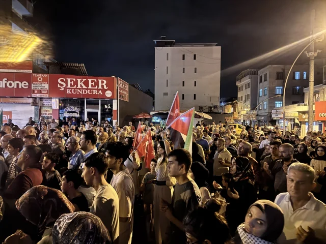 Hatay'da Duygusal Filistin'e Destek Yürüyüşü Gerçekleşti