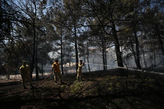 Çanakkale'de Ormanda Korkutan Yangın Son Anda Kontrol Altına Alındı