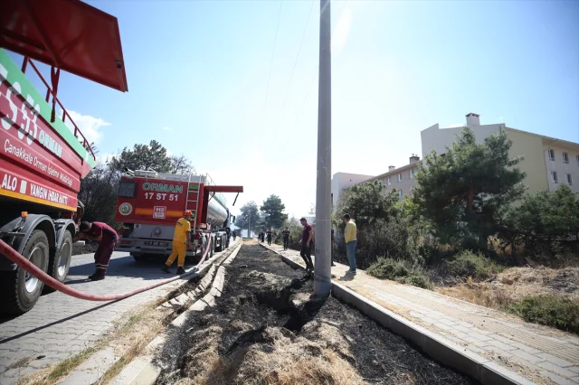 Çanakkale'de Ormanda Korkutan Yangın Son Anda Kontrol Altına Alındı